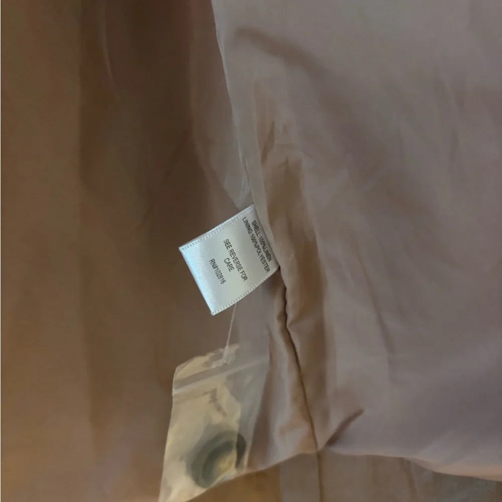Garnet Hill Coated Tan Beige Rain Jacket 10